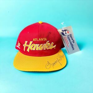 Vintage Atlanta Hawks Script Snapback Hat NBA Twill Sports Specialties New